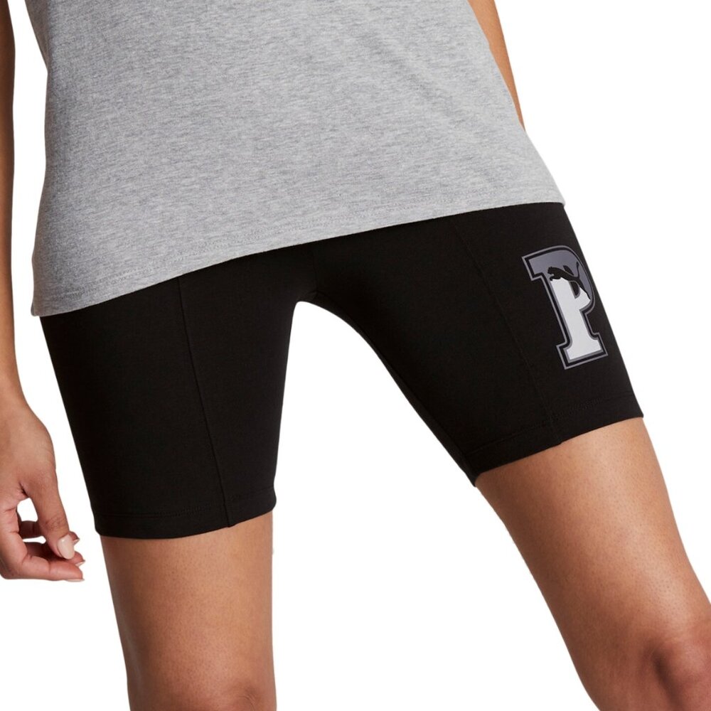 Puma Women's Squad Varsity‎ Pull-On Short Tights Black XS New